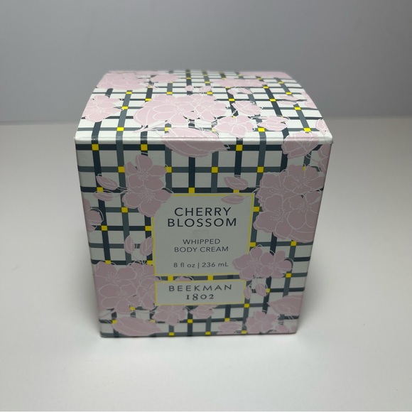 Beekman 1802 New Sealed Cherry Blossom Whipped Goat Milk Body Cream Jar 8 fl oz - Picture 1 of 7